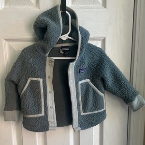Patagonia Charcoal Fleece Jacket with Hood